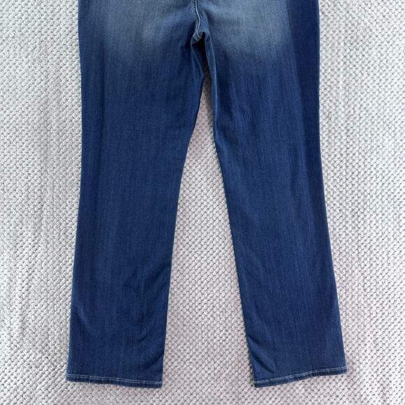NYDJ Jeans Womens 16 Blue Medium Wash Marilyn Straight Sure Stretch Lift Tuck - Picture 8 of 14